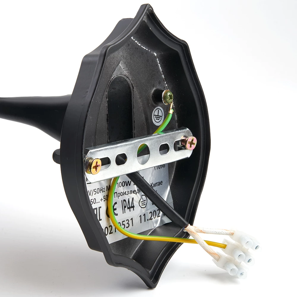 Светильник садово-парковый Feron 8102/PL8102 восьмигранный на стену вниз 100W E27 230V, черный (11098) - Viokon.com