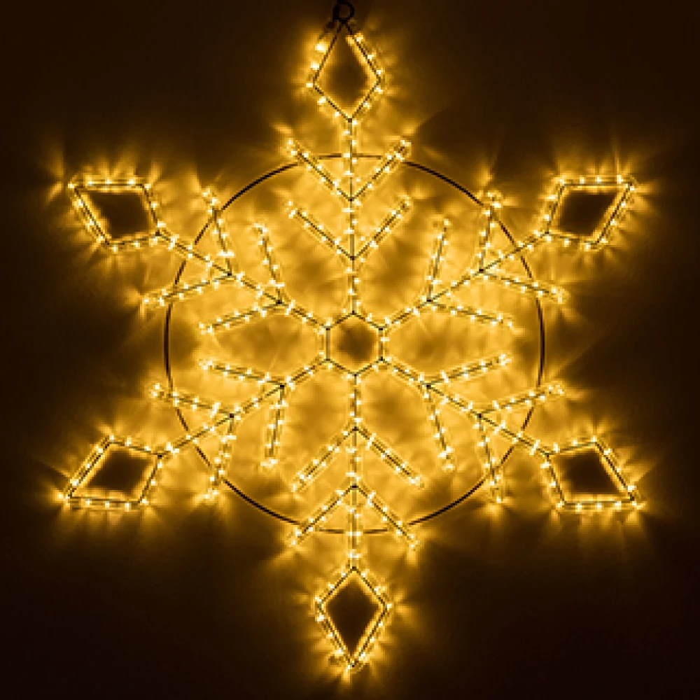 Фигура светодиодная ARD-SNOWFLAKE-M9-900x900-360LED Warm (230V, 22W) (Ardecoled, IP65) 034257 - Viokon.com