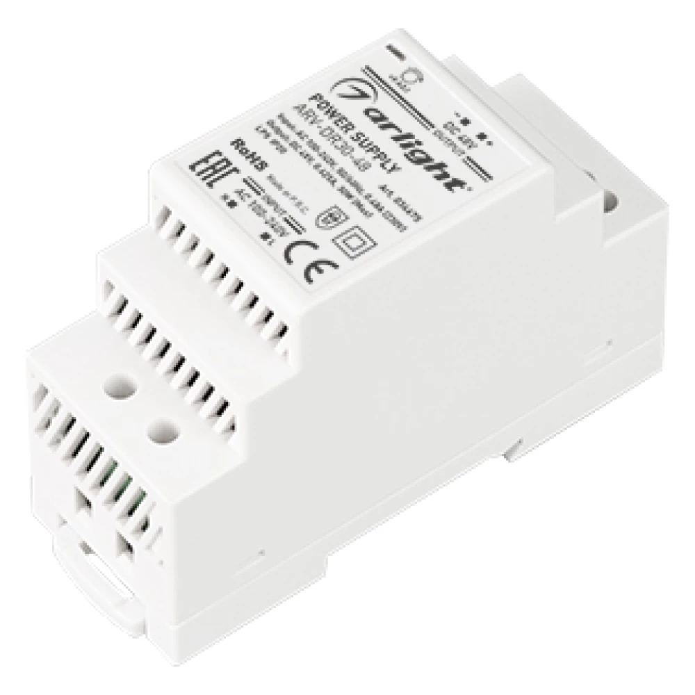 Блок питания ARV-DR30-48 (48V, 0.6A, 30W) (Arlight, IP20 DIN-рейка) 034675 - Viokon.com