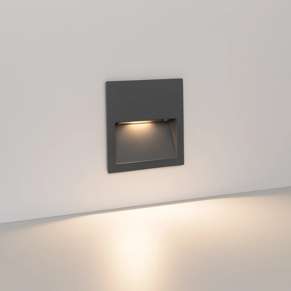 Светильник LTD-TRAIL-S115x115-4W Warm3000 (GR, 70 deg, 230V) (Arlight, IP65 Металл, 3 года) 029963 - Viokon.com