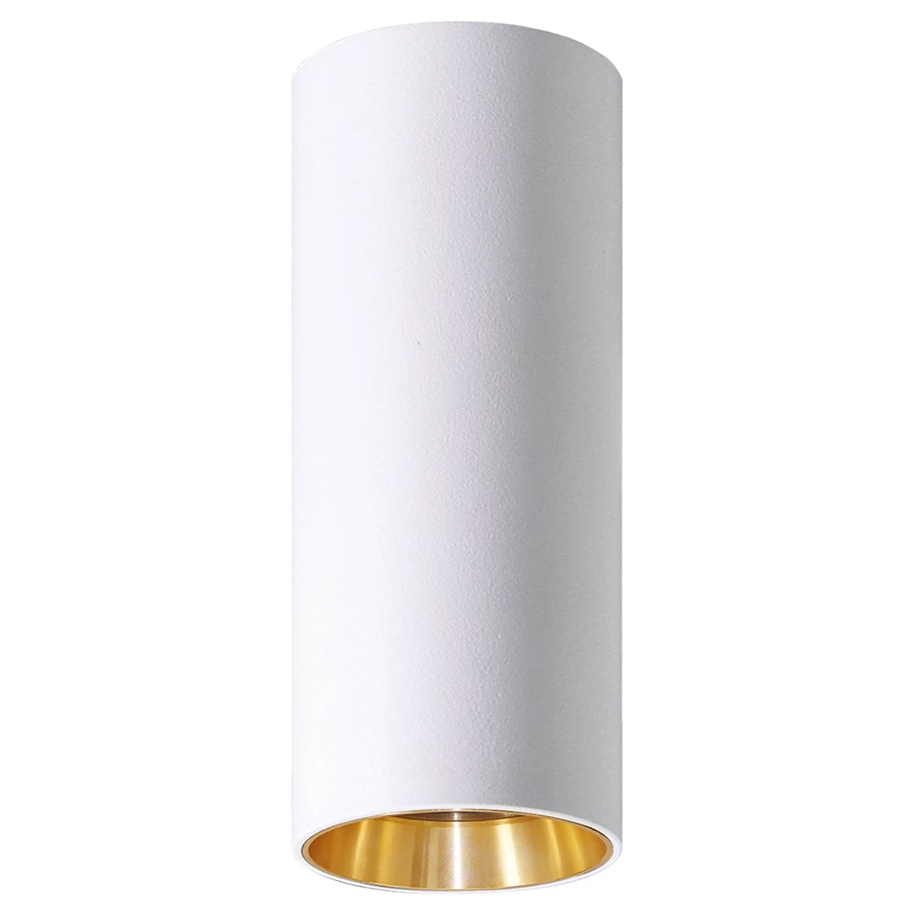 Светильник потолочный Feron ML101 Barrel MR11 GU10 35W 230V,  белый + золото (51378) - Viokon.com