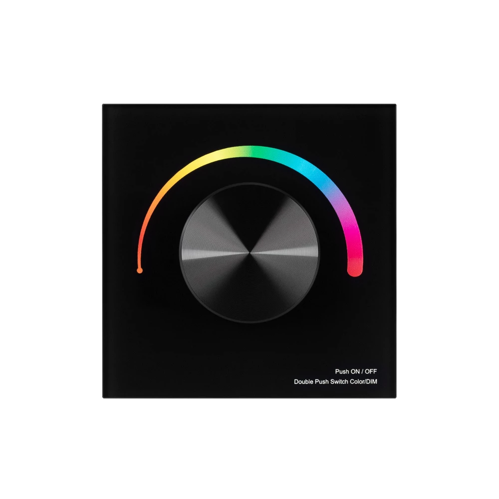 Панель SMART-P5-RGB-G-IN Black (3V, Rotary, 2.4G) (Arlight, IP20 Пластик, 5 лет) 033757 - Viokon.com