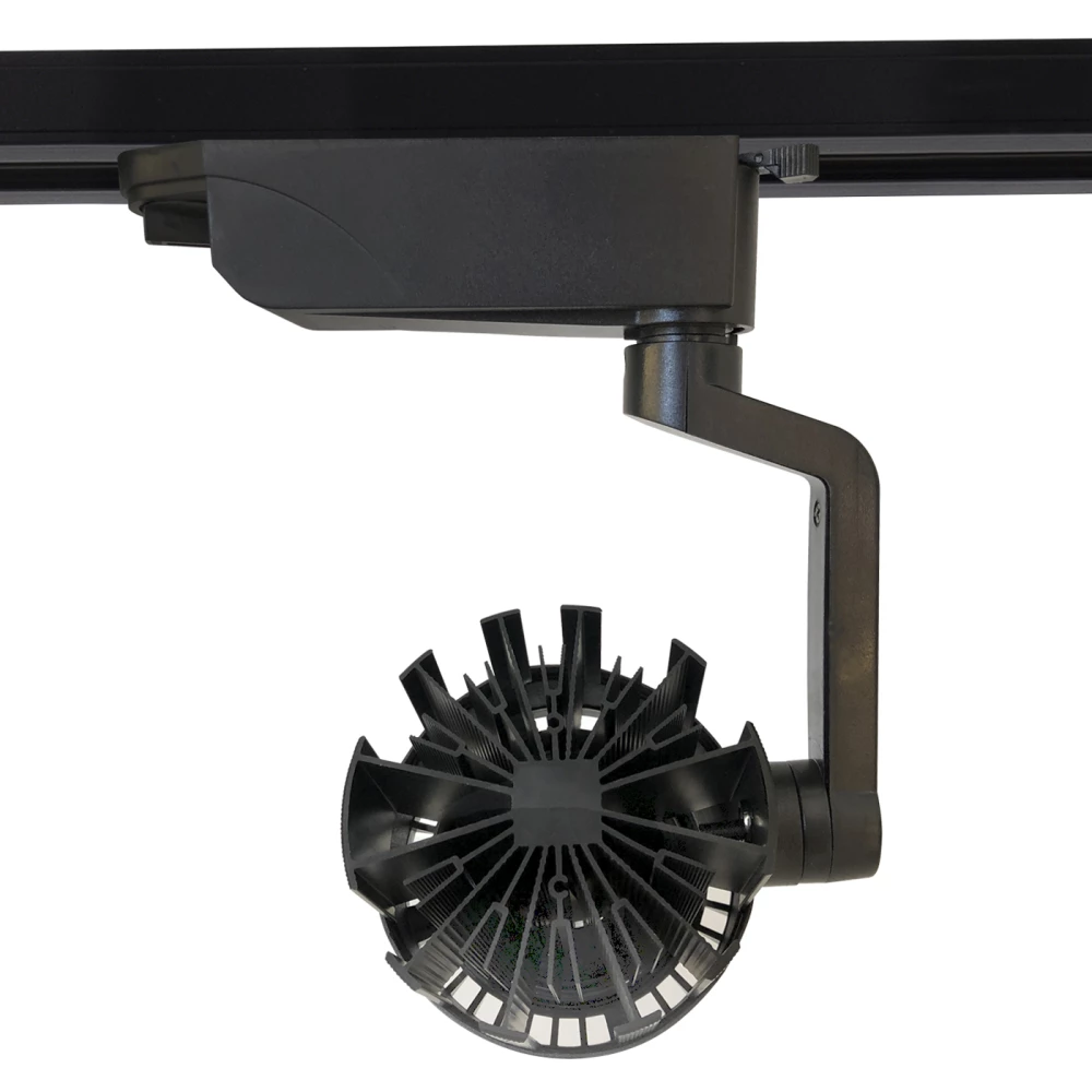 Трековый однофазный светодиодный светильник GL6107 BK черный LED 10W 4200K 24° - Viokon.com