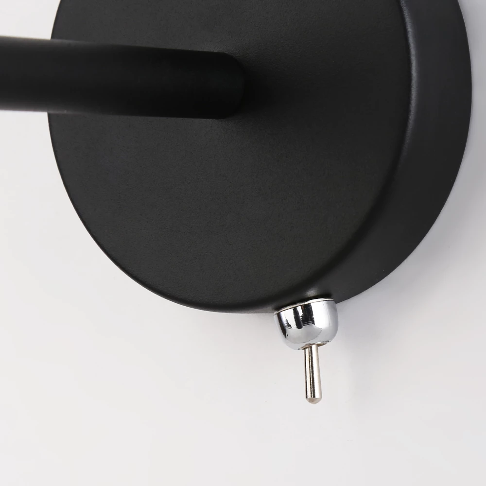 Настенный светильник с выключателем и сменной лампой GU10 TA13129 BK черный GU10 max 12W D85*L150*H240 - Viokon.com