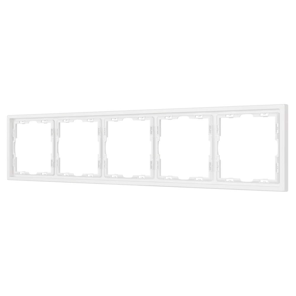 Рамка пластиковая FRM-NOBE-SFPL-5-WH (Arlight, Белый кварц) 054227 - Viokon.com