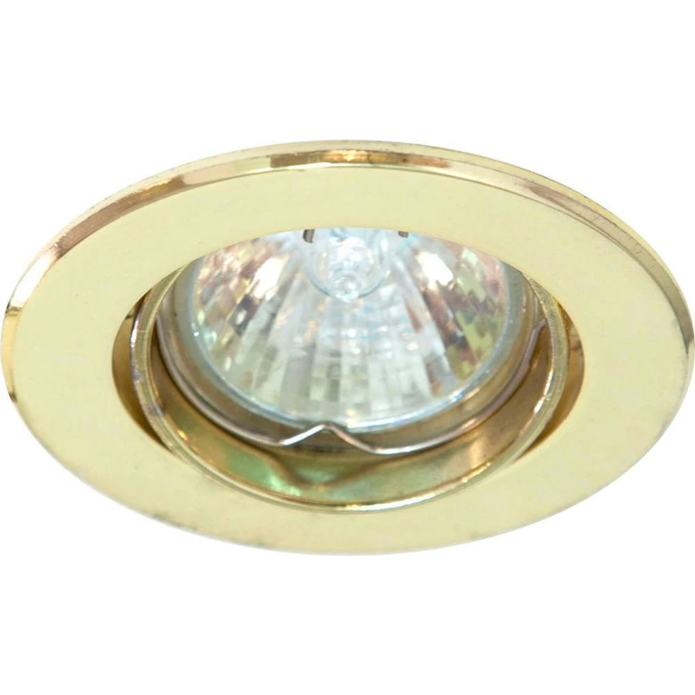 Светильник встраиваемый Feron DL110 потолочный MR11 G4.0 золотистый (15002) - Viokon.com