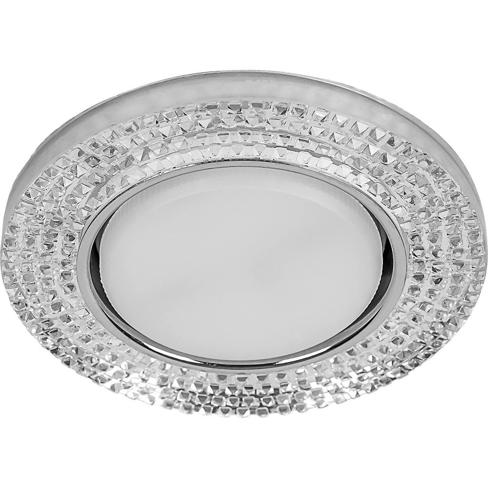 Светильник встраиваемый Feron DL4120 потолочный GX53 прозрачный, хром (40516) - Viokon.com