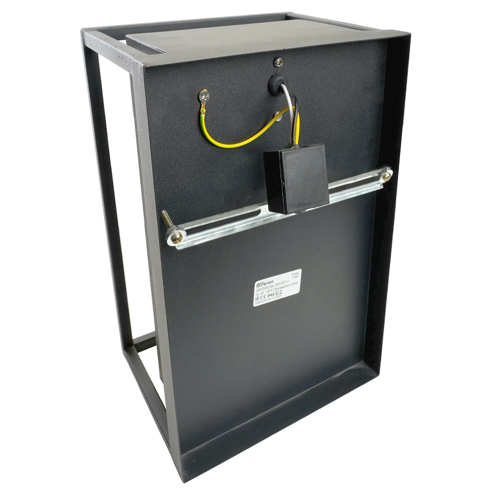 Светильник садово-парковый Feron PL641 на стену 60W 230V E27, черный (11647) - Viokon.com