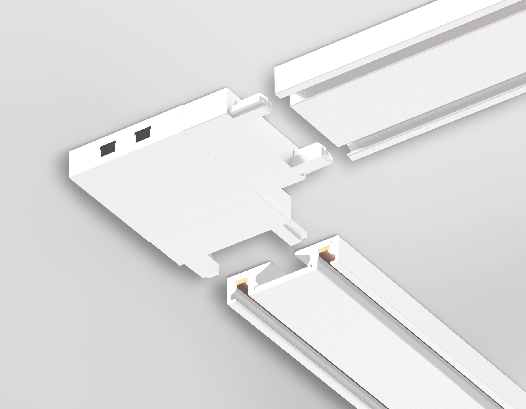 Коннектор угловой для накладного шинопровода Magnetic Ultra Slim GV1113 WH белый угловой коннектор для накладного шинопровода 36*36*6 - Viokon.com