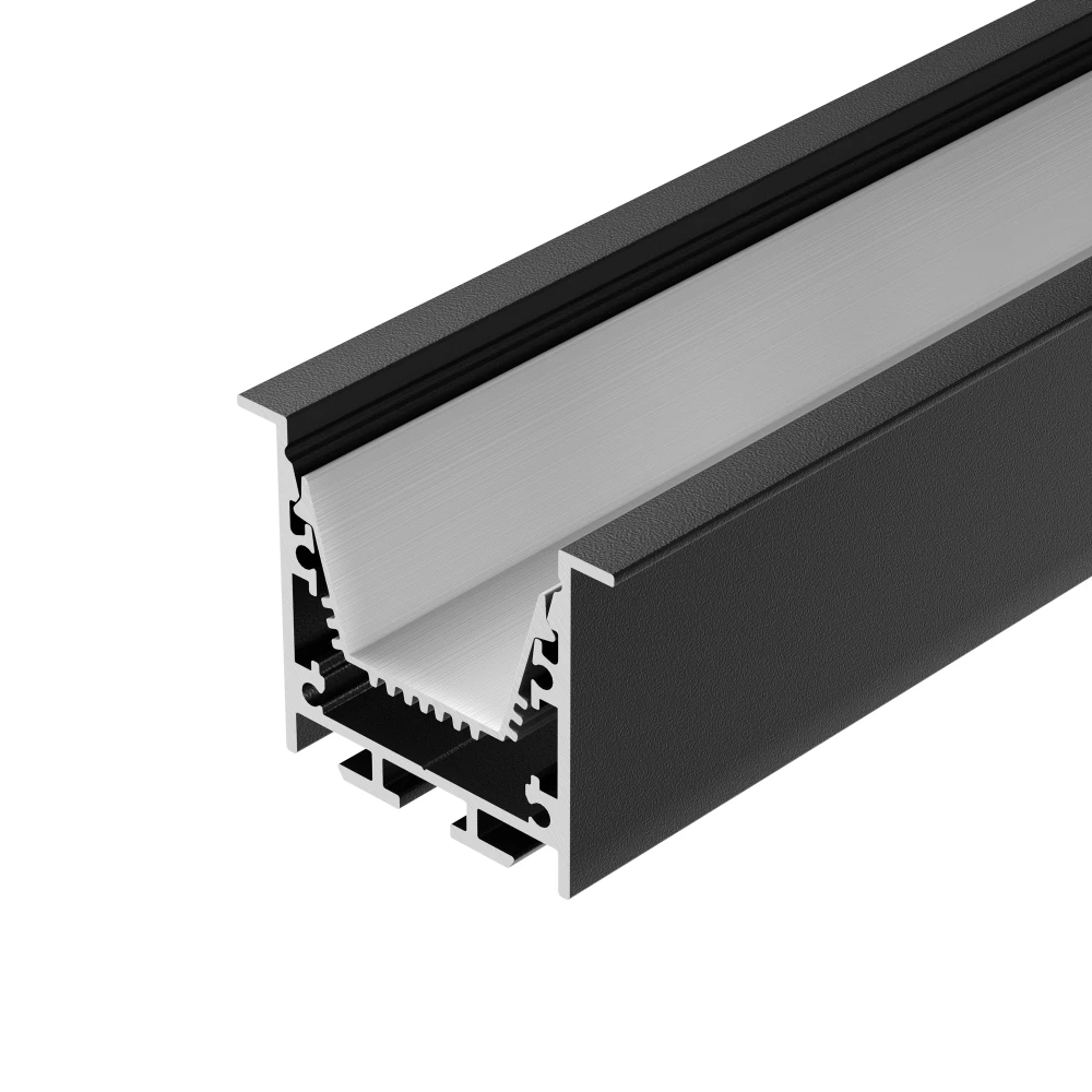 Профиль LINIA45-F-TRAY-2000 BLACK (Arlight, Алюминий) 062191 - Viokon.com