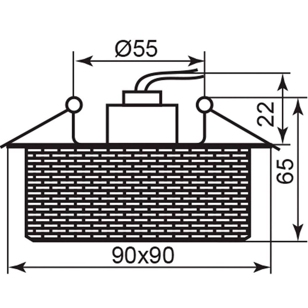Светильник встраиваемый Feron CD2818 потолочный JCD G9 прозрачно-черный, золотой (19186) - Viokon.com