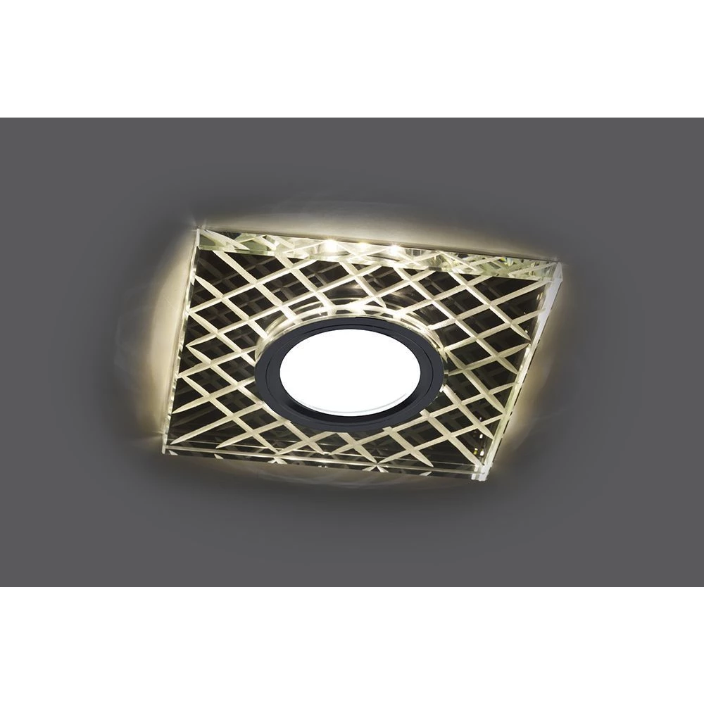 Светильник встраиваемый с LED подсветкой Feron CD984 потолочный MR16 G5.3 прозрачный, хром (32572) - Viokon.com