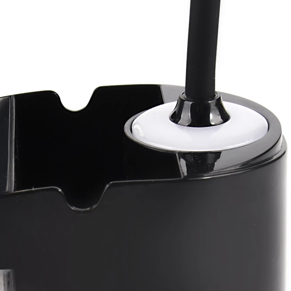 Настольная светодиодная лампа со встроенной аккумулятороной батареей и органайзером DE562 BK черный LED 4200K 4W - Viokon.com