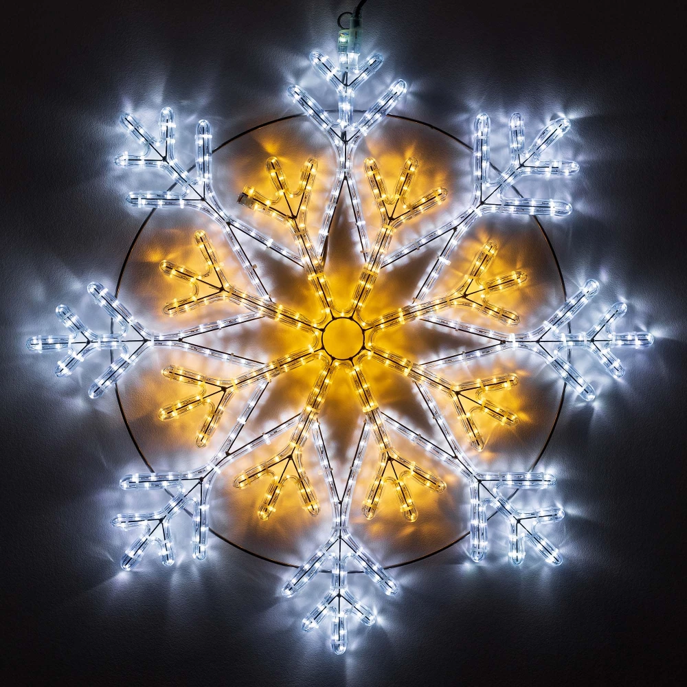 Световая Фигура ARD-SNOWFLAKE-M12-900x900-576LED White/Warm (230V, 36W) (Ardecoled, IP65) 034262 - Viokon.com