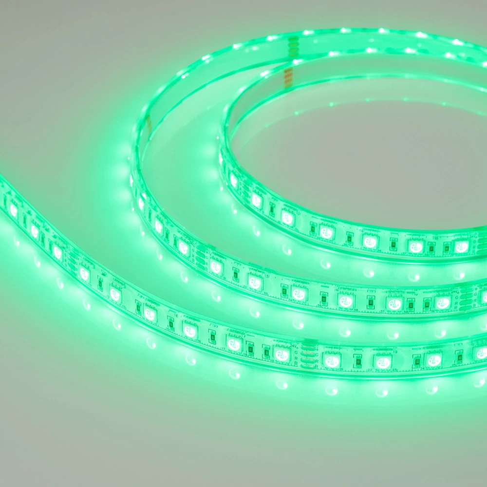 Лента герметичная RTW-PU-B60-12.5mm 24V RGB (14.4 W/m, IP68, 5060, 5m) (Arlight, -) 029515(2) - Viokon.com