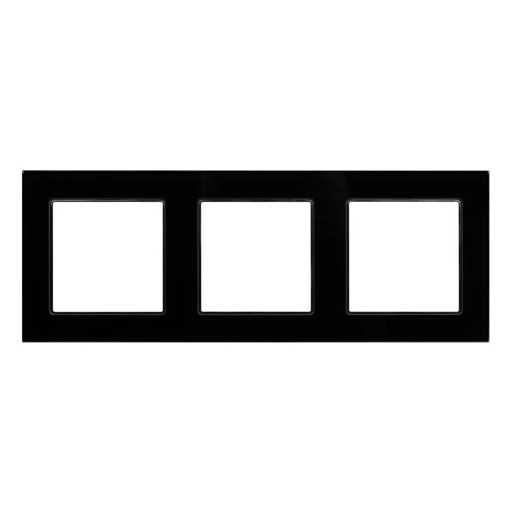Рамка стеклянная FRM-GLARE-GS-3-BK (Arlight, -) 043800 - Viokon.com