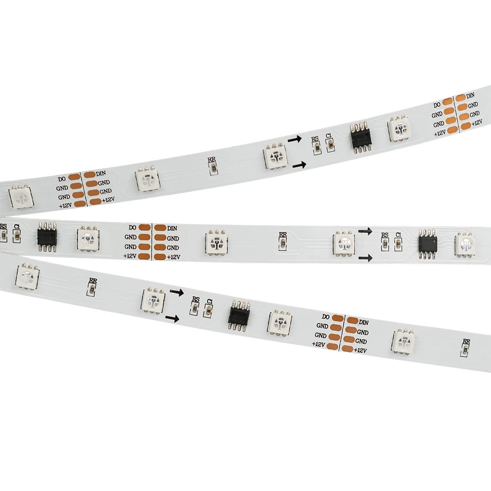 Лента SPI-5000-AM 12V RGB (5060, 150 LED x3, 1804) (Arlight, Открытый, IP20) 021227 - Viokon.com