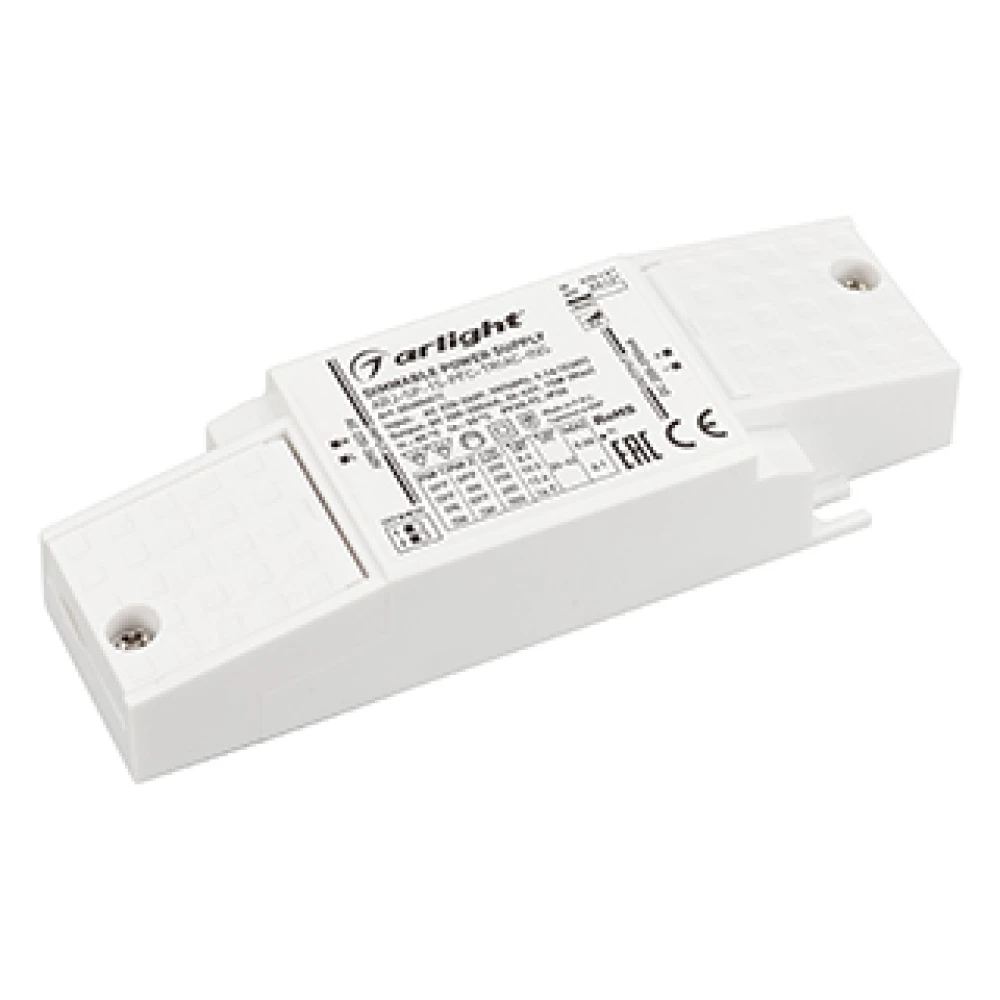 Блок питания ARJ-SP-15-PFC-TRIAC-INS (15W, 26-42V, 0.2-0.35A) (Arlight, IP20 Пластик, 5 лет) 026046(1) - Viokon.com