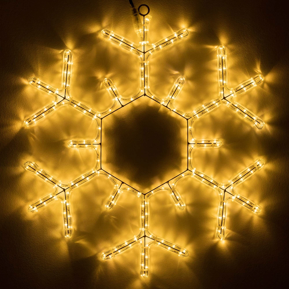 Фигура светодиодная ARD-SNOWFLAKE-M5-600x600-360LED Warm (230V, 20W) (Ardecoled, IP65) 034253 - Viokon.com