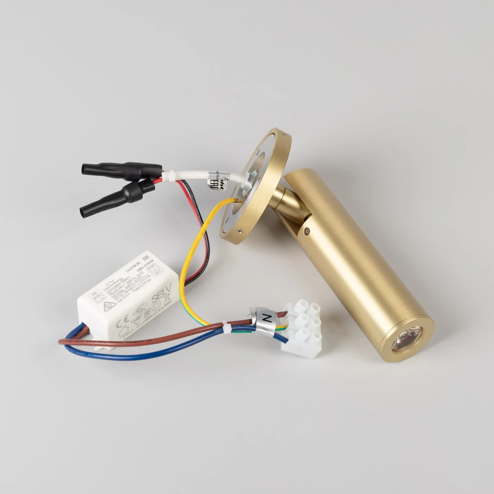 Светильник SP-READER-NB-R60-3W Warm3000 (GD, 20 deg, 230V) (Arlight, IP20 Металл, 3 года) 053095 - Viokon.com