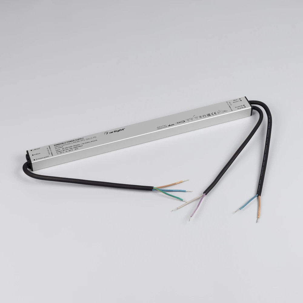 Блок питания ARPV-LG24240-LINEAR-PFC-DALI2-PD (24V, 10A, 240W) (Arlight, IP67 Металл, 5 лет) 033539 - Viokon.com