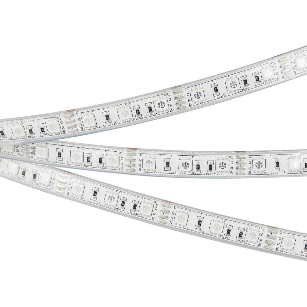 Лента герметичная RTW-PU-B60-12.5mm 12V RGB (14.4 W/m, IP68, 5060, 5m) (Arlight, -) 029599(2) - Viokon.com