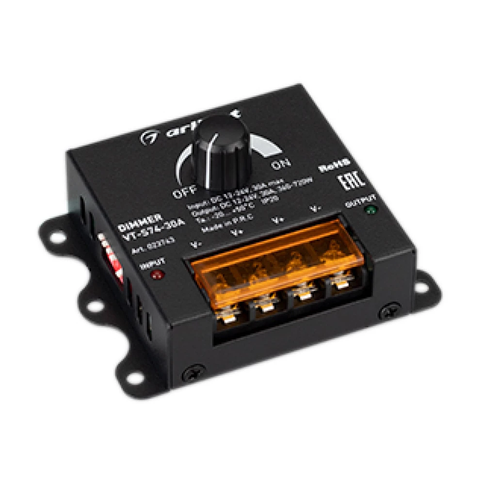 Диммер VT-S74-30A (12-24V) (Arlight, IP20 Металл, 1 год) 023743 - Viokon.com