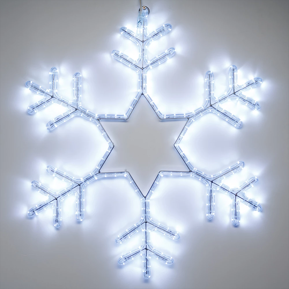 Фигура cветодиодная ARD-SNOWFLAKE-M4-750x750-324LED White (230V, 18W) (Ardecoled, IP65) 025307 - Viokon.com
