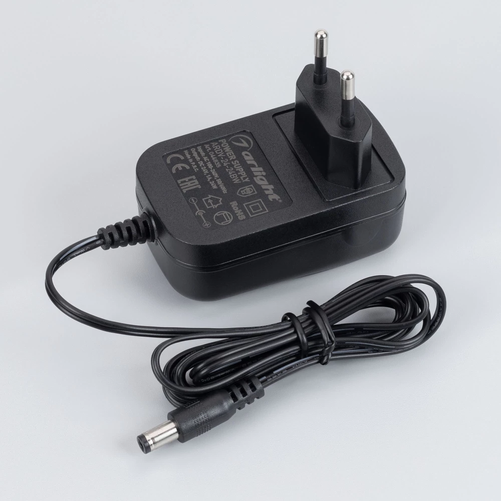 Блок питания ARDV-24-24BW (24V, 1A, 24W) (Arlight, Адаптер, 3 года) 044835 - Viokon.com