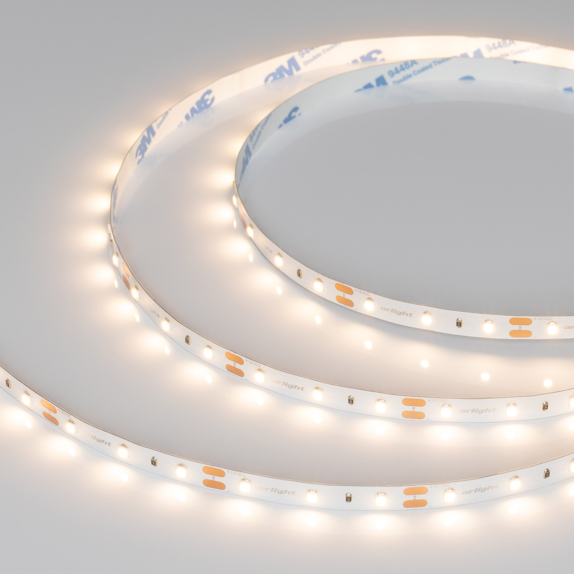 Лента NT-A60-8mm 12V Warm3000 (4.8 W/m, IP20, 3528, 5m) (Arlight, Открытый) 035678 - Viokon.com