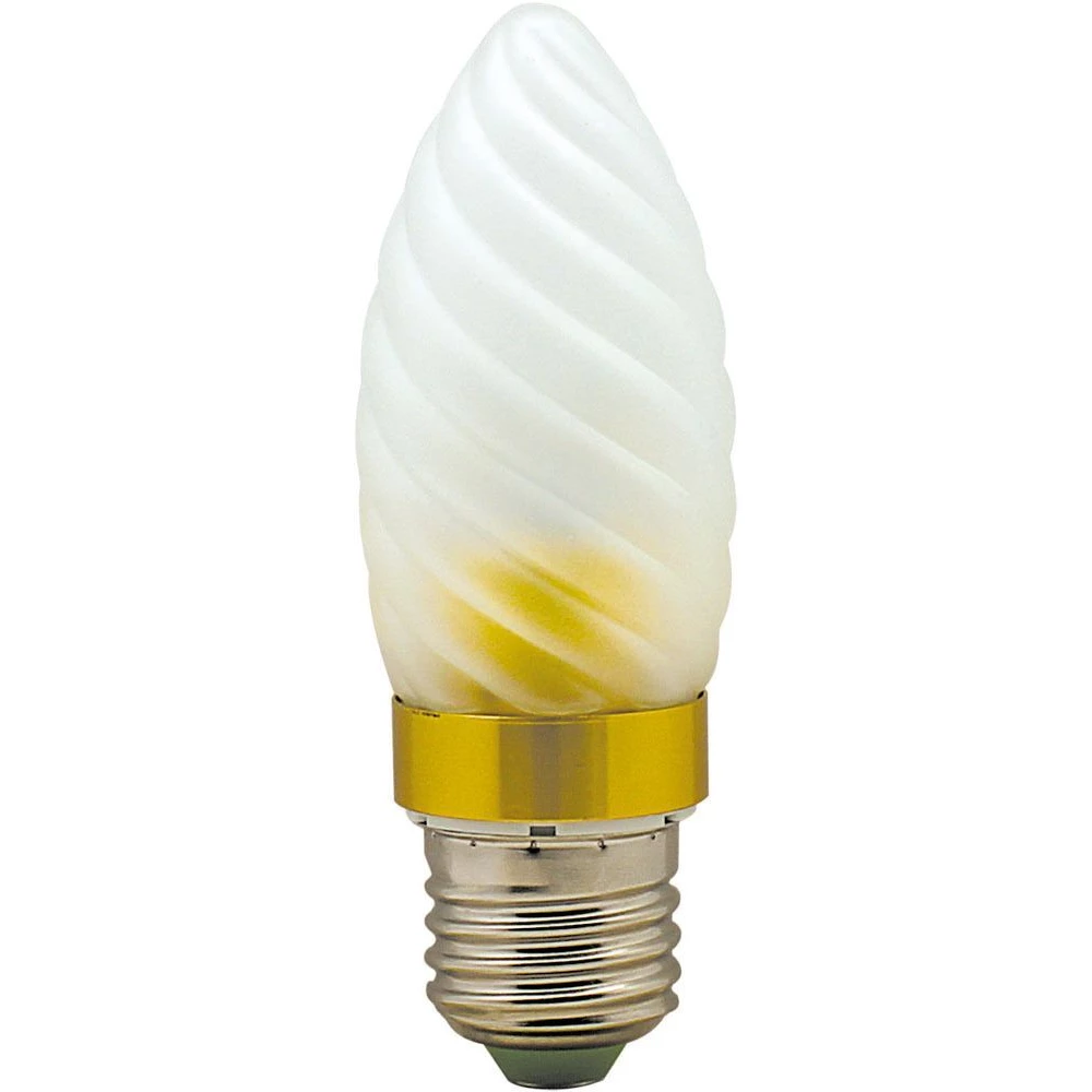 Лампа светодиодная, 6LED(3.5W) 230V E27 4000K матовая золото, LB-77 (25354) - Viokon.com