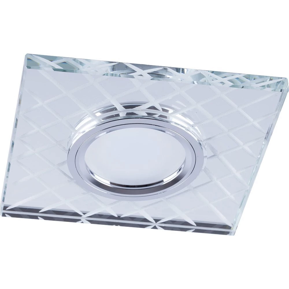 Светильник встраиваемый с LED подсветкой Feron CD984 потолочный MR16 G5.3 прозрачный, хром (32572) - Viokon.com