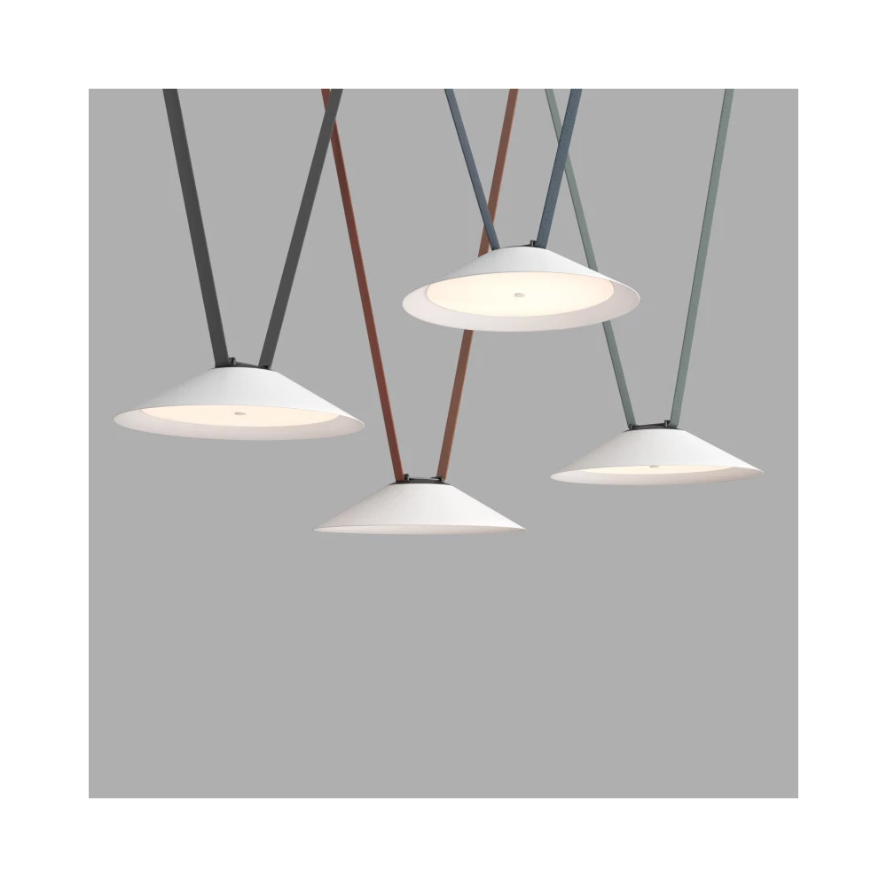 DK5664-WHBK Cветильник для трека-ремня Belty Smart серия Flow со светодиодом D300H71мм 48V DC 20W RA90 120 2700-6500K IP20 белый с черным алюминий - Viokon.com