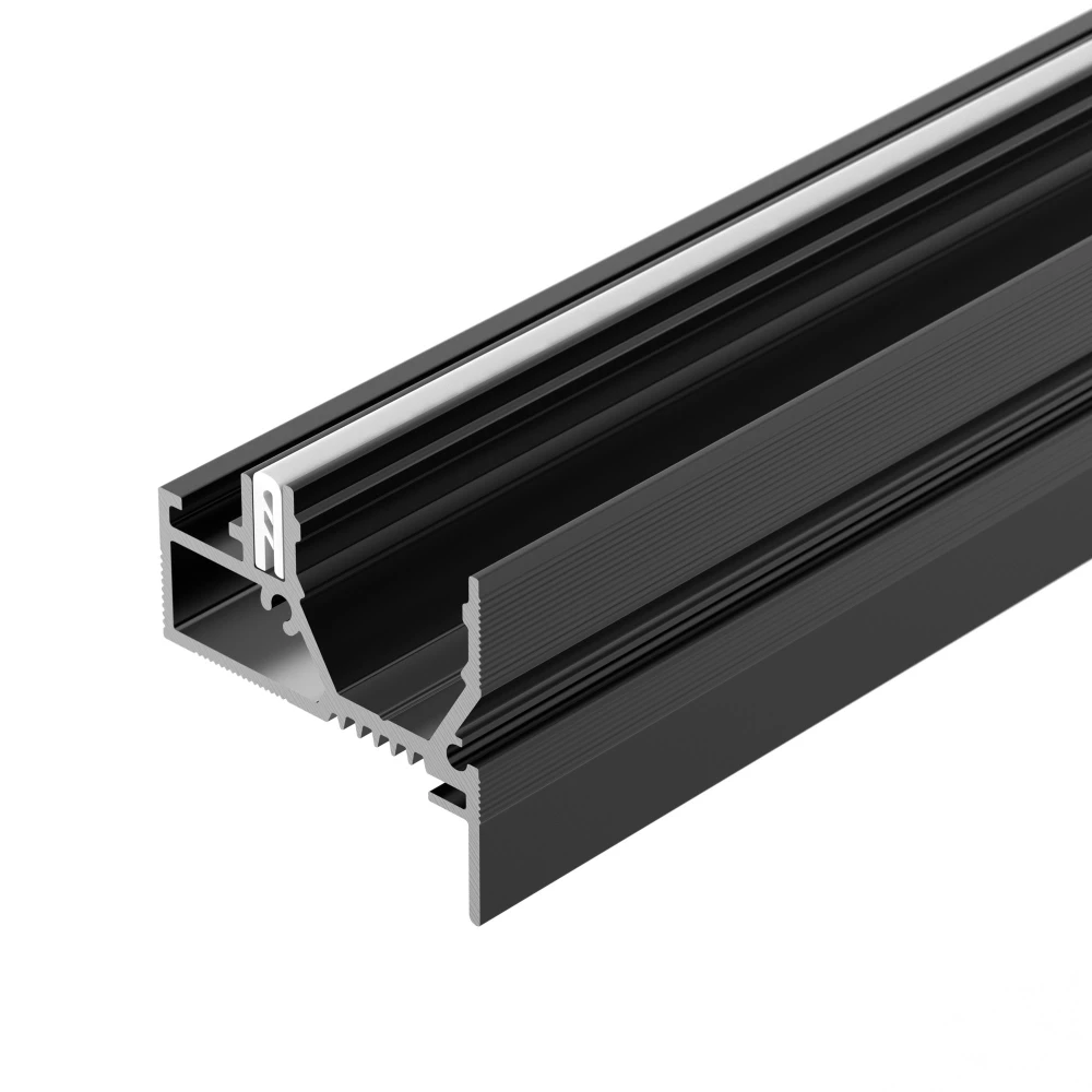 Профиль STRETCH-20-WALL-D-SIDE-2000 BLACK (Arlight, Алюминий) 042947 - Viokon.com