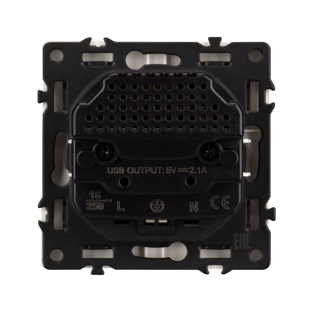 Механизм розетки с USB зарядкой SCT-NOBE-MUAA-SFPL-WH (230V, 16A) (Arlight, Белый кварц) 054288 - Viokon.com