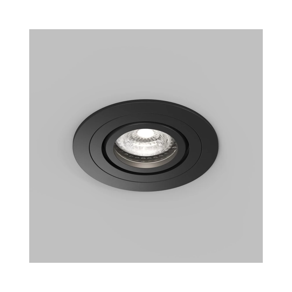 Встраиваемый влагозащищнный светильник HYDRO IP44 до 15 Вт LED GU10 алюминий чрный - Viokon.com