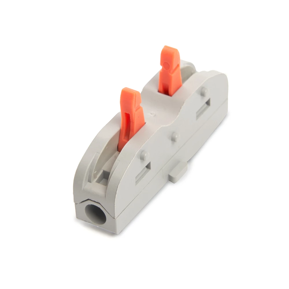 Клемма строительно-монтажная STEKKER для подключения фазных проводников 2 контактные группы, (1 ввод,1вывод на полюс) LD222-421 (39498) - Viokon.com