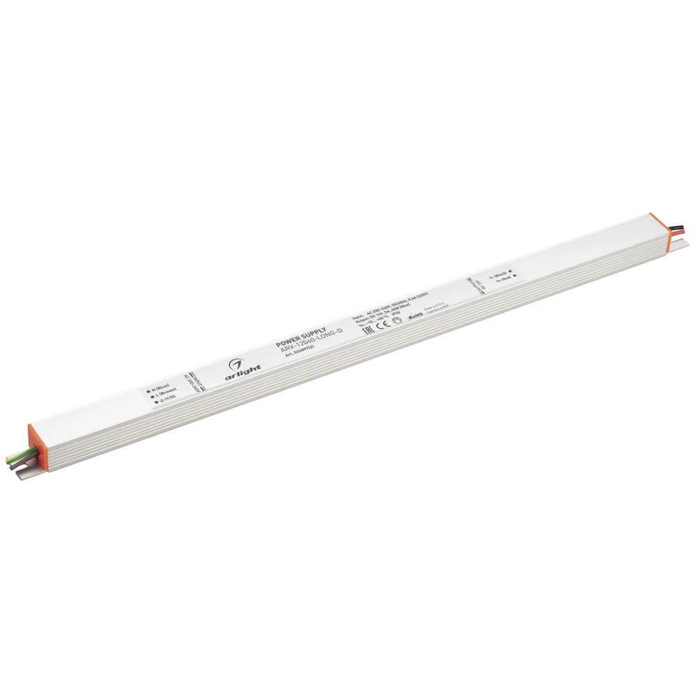 Блок питания ARV-12060-LONG-D (12V, 5A, 60W) (Arlight, IP20 Металл, 3 года) 024097(2) - Viokon.com