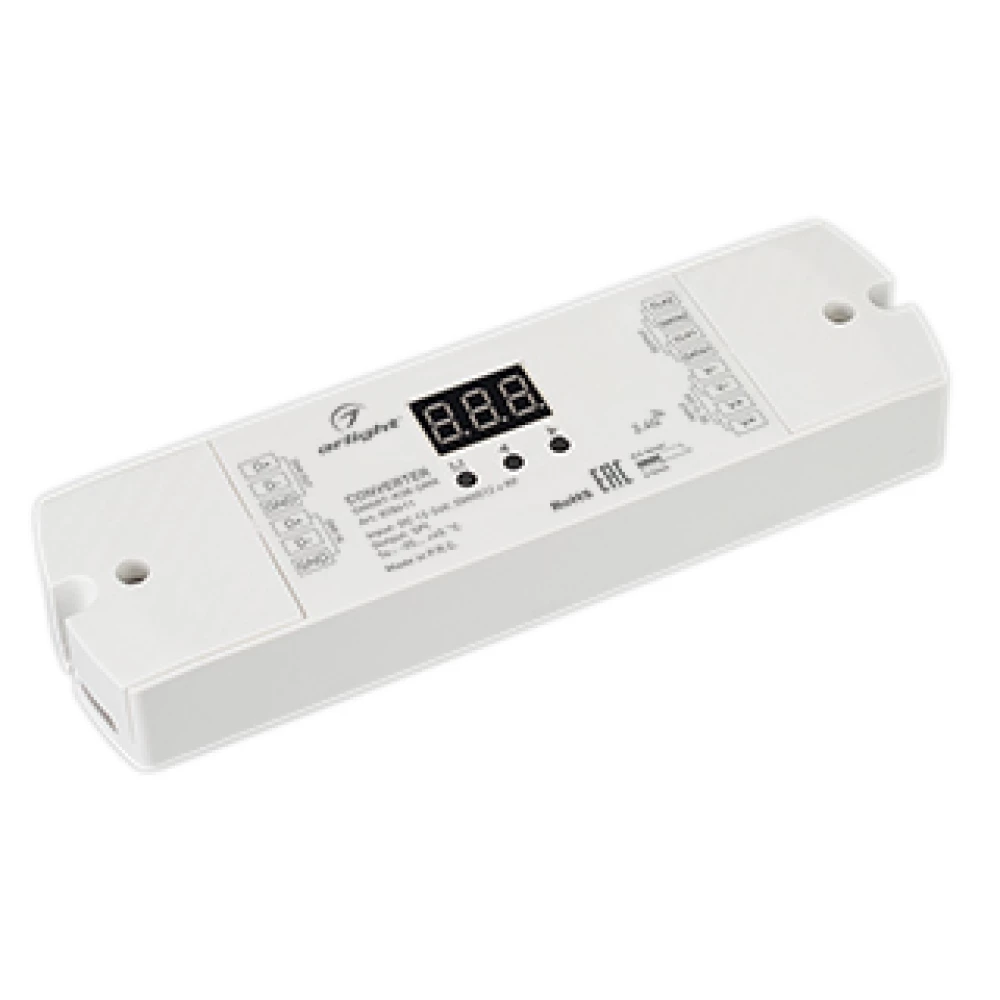 Конвертер SMART-K38-DMX (12-24V, SPI, 2.4G) (Arlight, IP20 Пластик, 5 лет) 028411 - Viokon.com