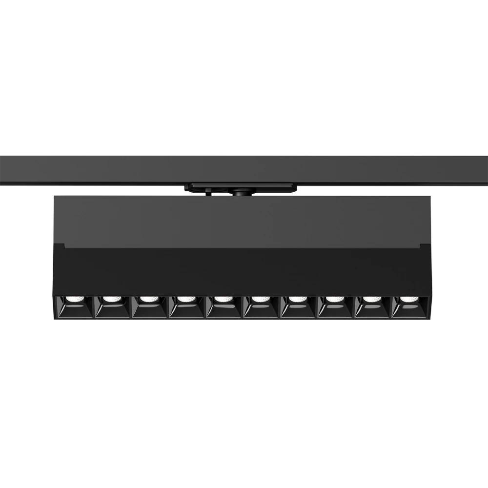 DK6646-BK Поворотный однофазный трековый светильник EDDER со светодиодом L271mm 220V 20W 30 4000K IP20 черный алюминий - Viokon.com