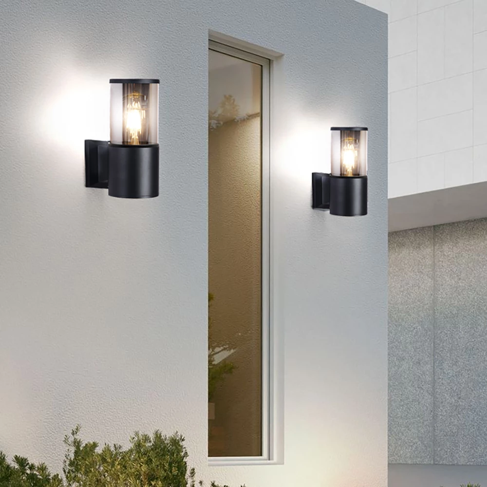 Светильник садово-парковый Feron DH1302, на стену вверх/вниз,  E27 230V, черный (51331) - Viokon.com