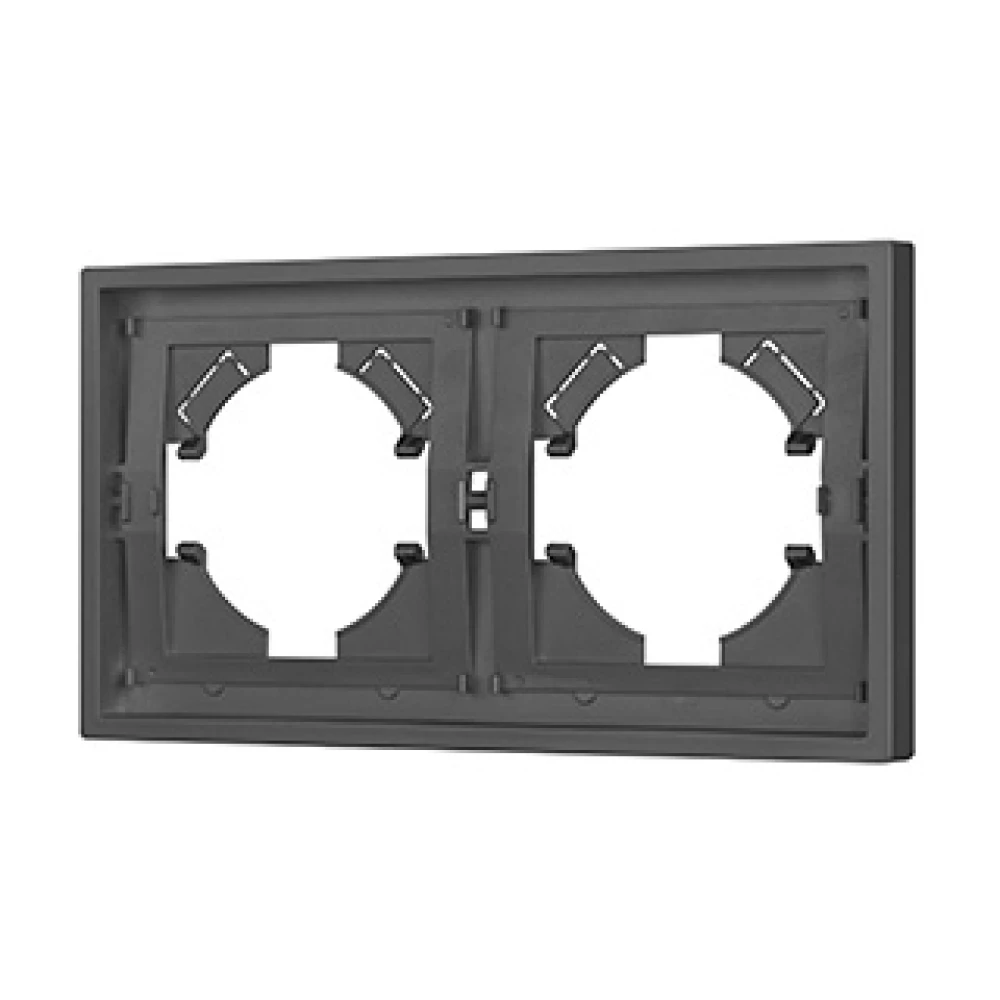Рамка пластиковая FRM-TENDO-SFPL-2-GR (Arlight, Матовый графитовый) 054648 - Viokon.com