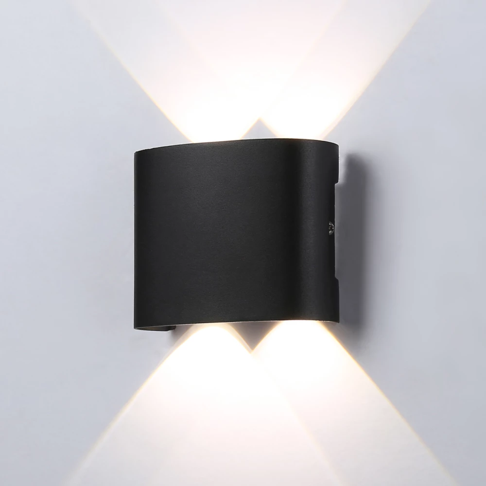 Уличный настенный архитектурный светодиодный светильник ST4452/4 BK черный IP65 LED 4200K 4W 106*80*37 - Viokon.com