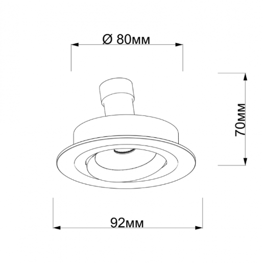 Встраиваемый светильник SAG R W - Viokon.com