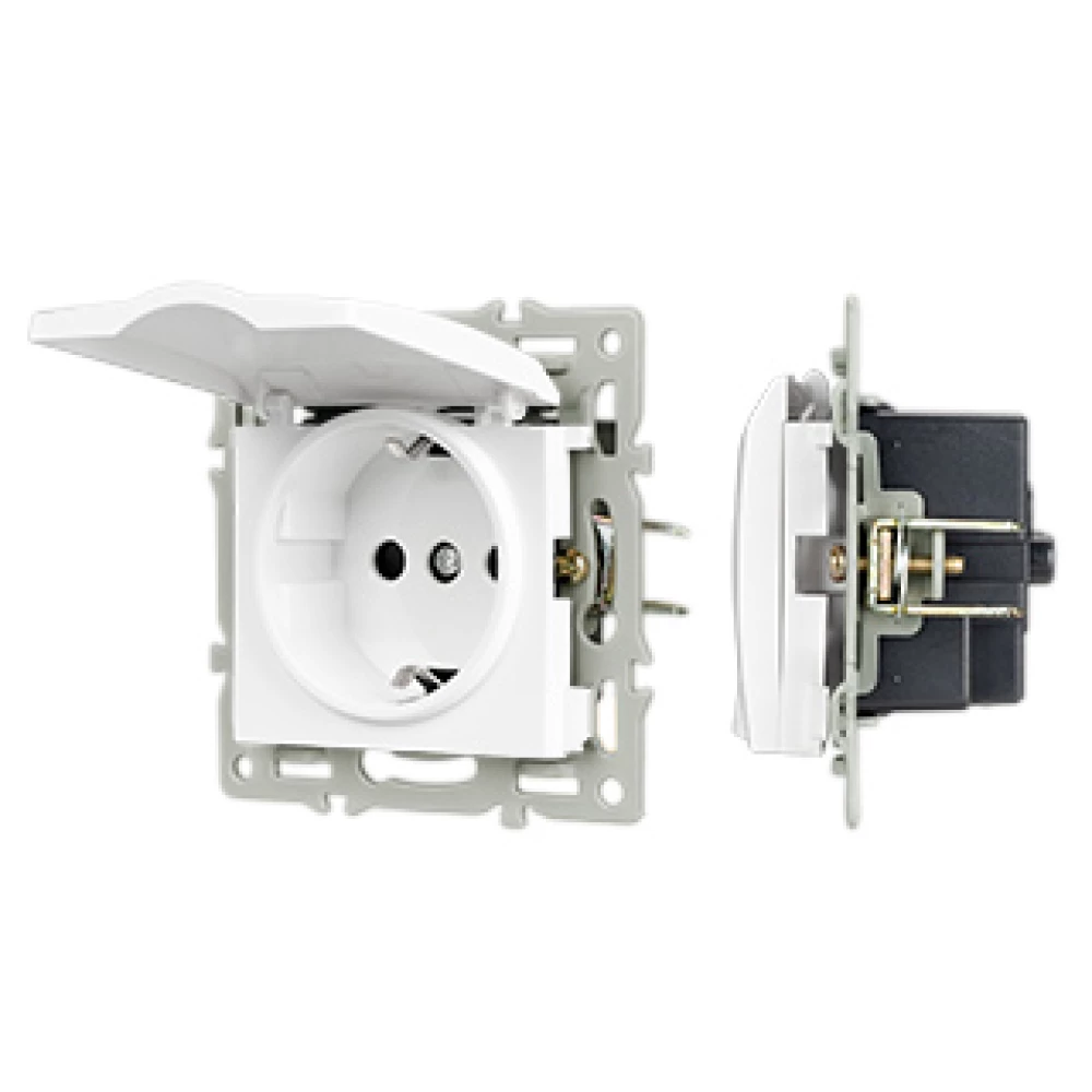 Механизм розетки влагозащищённый SCT-MCP-PL-WH (250V, 16A) (Arlight, -) 043745 - Viokon.com