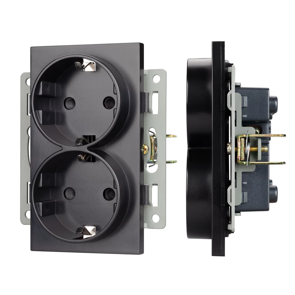 Механизм электрической розетки SCT-MEUD-PL-BK (250V, 16A) (Arlight, -) 043765 - Viokon.com