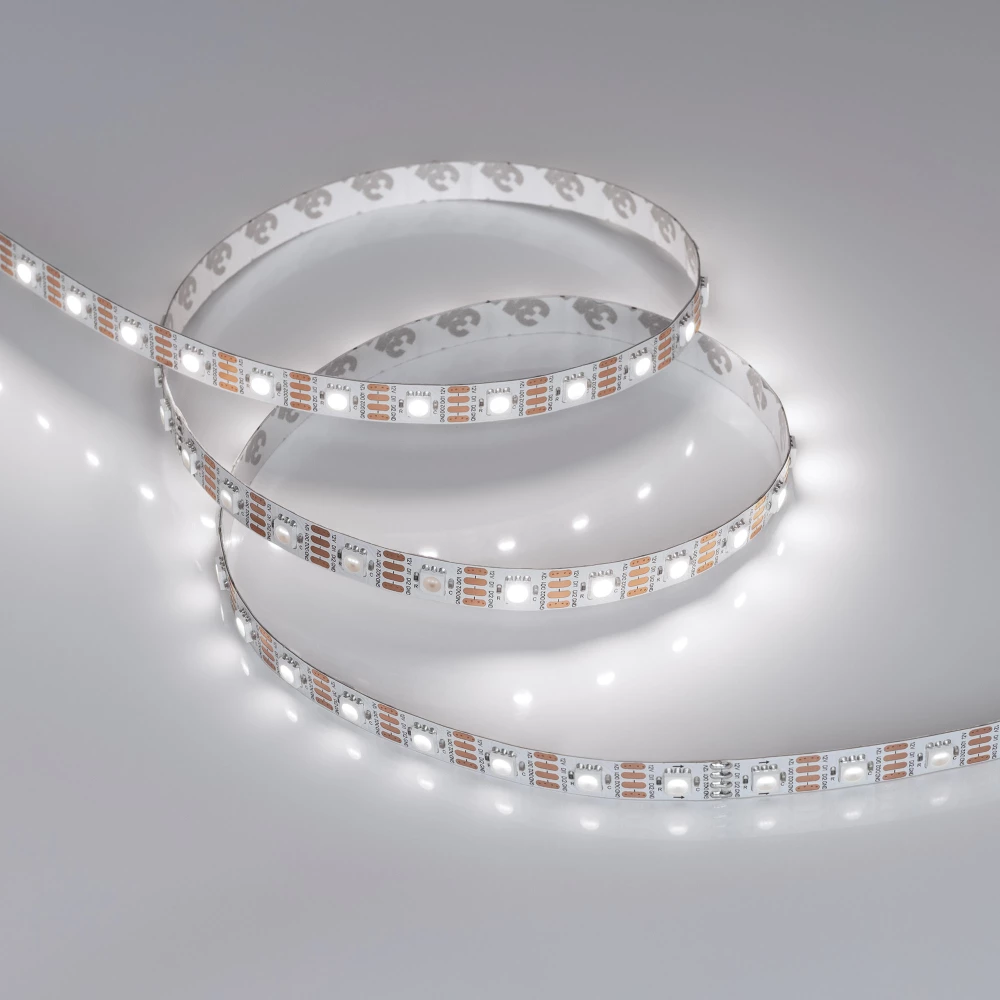 Лента SPI-B60-10mm 12V White6000-PX1-RAM (9.3 W/m, IP20, 5060, 5m) (Arlight, бегущий огонь) 037829 - Viokon.com