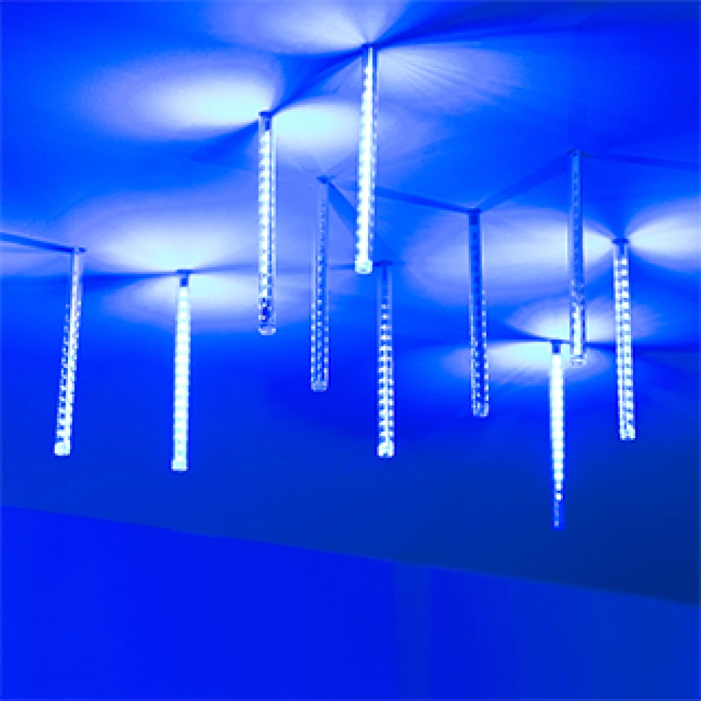 Светодиодная гирлянда ARD-ICEFALL-CLASSIC-D12-200-10PCS-CLEAR-32LED-LIVE BLUE (230V, 10.5W) (Ardecoled, IP65) 026041 - Viokon.com