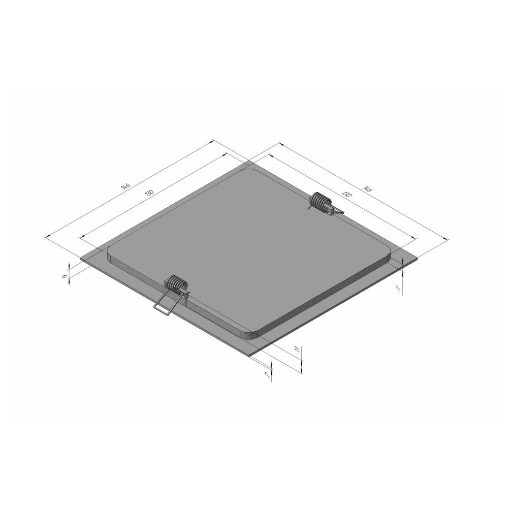 DL-11 11W SN 6000K Светильник светодиодный встраиваемый - Viokon.com