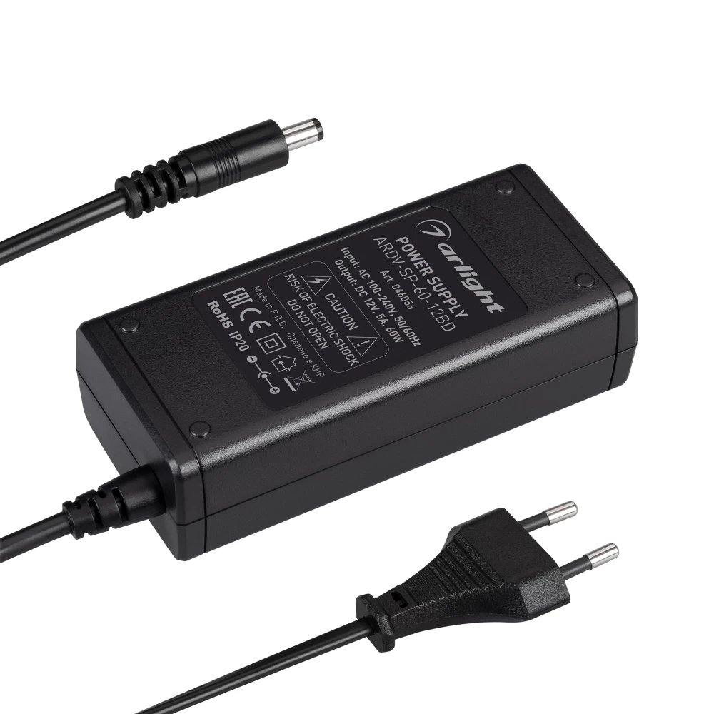 Блок питания ARDV-SP-60-12BD (12V, 5A, 60W) (Arlight, Адаптер, 5 лет) 046056 - Viokon.com